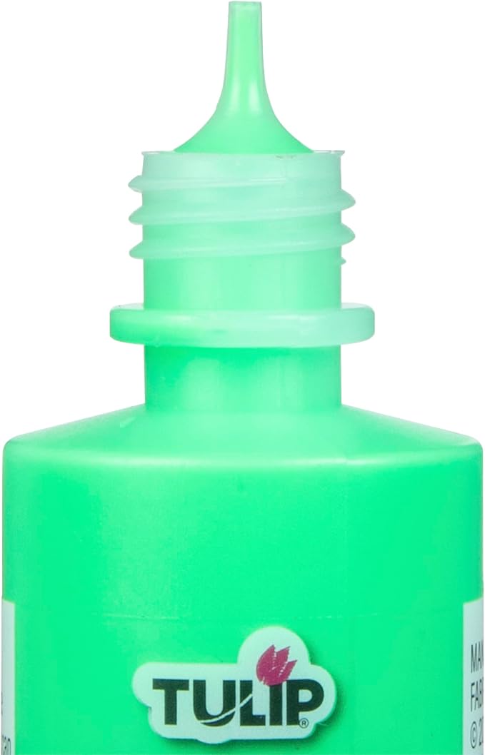TULIP Dimensional Fabric Paint 41412 Dfpt 4Oz Slick Neon Green, 4 Fl Oz - Image 5