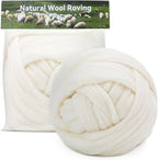 MORFEN 9.5 oz Wool Roving, Needle Felting Pure Wool Yarn, Needle Felt Roving by MORFEN