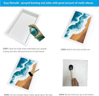 2Pcs Large Reusable Epoxy Resin Table Mold 15.7x15.7x3 inch 11.8x11.8x3 inch - Image 3