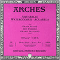 Arches Watercolor Paper Block, Hot Press, 7.9" x 7.9", 140 pound by ARCHES