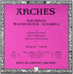 Arches Watercolor Paper Block, Hot Press, 7.9" x 7.9", 140 pound by ARCHES