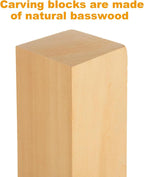 2 Pack 10x3x3 inch Basswood Carving Blocks, Unfinished Bass Wood Blocks - Image 3