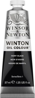 Winsor & Newton Winton Oil Color, 37ml Tube, Ivory Black - Image 11