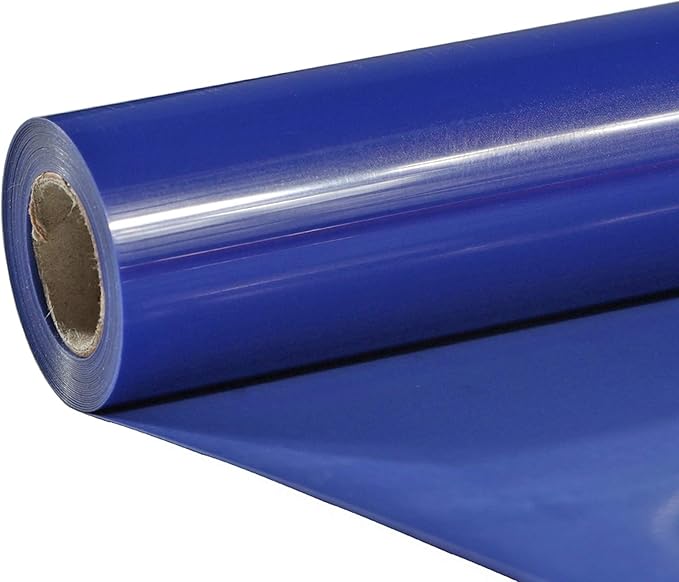 TUMIYA Blue Heat Transfer Vinyl HTV Rolls, Glossy Adhesive HTV Vinyl by TUMIYA