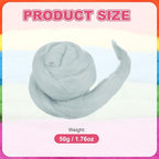 MECCANIXITY Wool Roving Yarn Soft Felting Wool 50g/1.76oz Pure Chunky Roving - Image 2