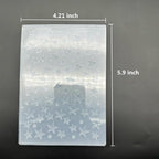 3D Plastic Embossing Folder Template Stereoscopic Stars Texture A6 Size - Image 3