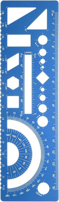 HARFINGTON Multifunctional Geometric Rulers 15cm Metric and SAE Aluminum by HARFINGTON