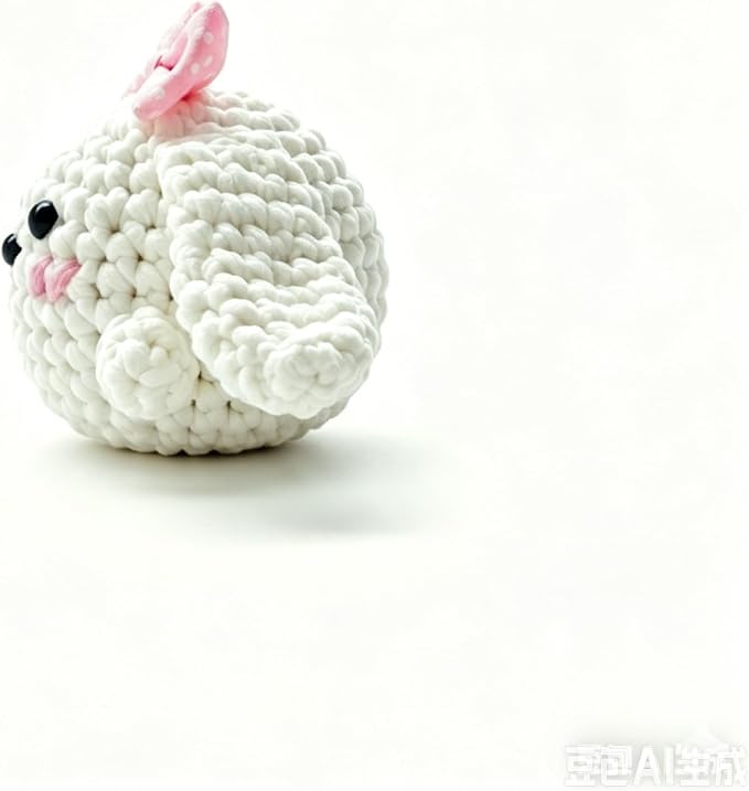 BUNUKY Beginner Crochet Kit, Snowy Bunny Amigurumi Starter Kit - Image 3