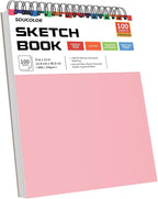 Soucolor 9x12 Sketch Book 2-Pack, 100 Sheets, Acid-Free Drawing Pads | Yop - Image 3