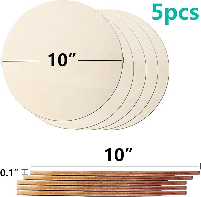 Wood Rounds for Crafts 10 Inch - Image 4