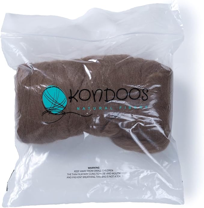 Llama Wool roving, 1 lb. Best for Needle Felting, handcrafts and Spinning. - Image 3