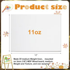 6 Pack 9 x 12 Inch Oil Primed Archival Linen Panels 11oz Painting Oils Panels - Image 2
