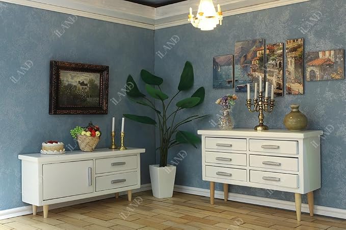 iLAND Dollhouse Furniture on 1/12 Scale of Dining-Room, Wooden Doll House - Image 8
