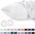 Standard Satin Pillowcase for Hair 2pc, Similar to Silk Pillow Cases, Easier by Vielit