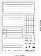 GLOBLELAND Notebook Clear Stamp Notepad Silicone Stamps Transparent Stamp - Image 6