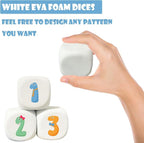 White EVA Foam Dices for Kids Graffiti, Building Blocks, Creative Painting - Image 3