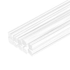 MECCANIXITY 10pcs Acrylic Square Rods 3/20" x 12" Clear Acrylic Dowel Rods by MECCANIXITY