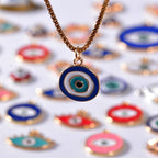 Bulk Gold Enamel Charms for Jewelry Making, Colorful Metal Charms Pendant for - Image 3