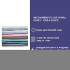 YnM Exclusive Weighted Blanket, Cooling Rayon & Cozy Velvet Dual-Sided - Image 9