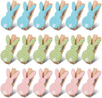 18 Pack Bunny Wooden Clothespins, Mini Clips Photo Clips by Unknown
