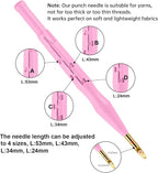 MSDADA 21PC Punch Needle Kit, Adjustable Punch Needle Tool, Wooden Handle - Image 7