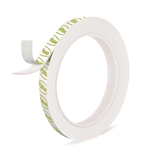 Double Sided Mounting Tape Heavy Duty, Damage Free, 0.39'' x 16.5 FT | Removable by Pishue