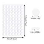 JANYUN 140 Pcs Double Sided Sticky Dots Removable Round Putty Clear Double - Image 2