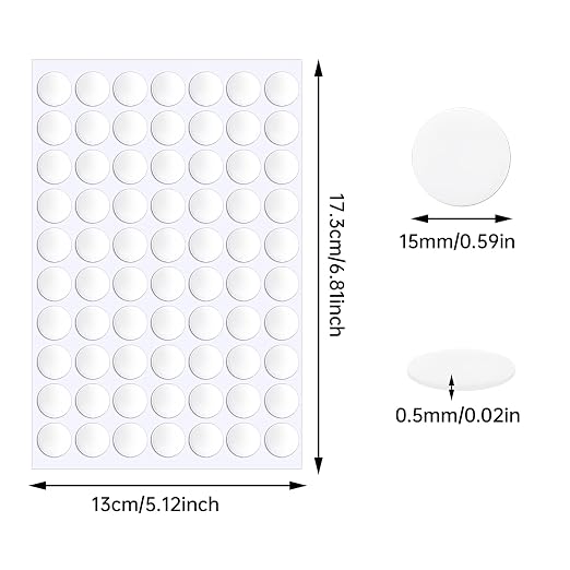 JANYUN 140 Pcs Double Sided Sticky Dots Removable Round Putty Clear Double - Image 2