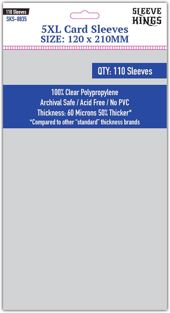 Sleeve Kings Standard Card Sleeves – 110 Count, XXL Size, Compatible by SleeveKings