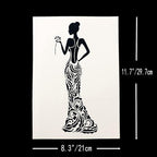 TIAMECH 6 Pcs A4 Reusable Girls Stencils - Image 7