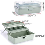 BTSKY 3-Layer Plastic Dividing Storage Box Craft Organizer and Storage - Image 4