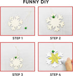 Hidreas 40PCS Christmas Crafts Unfinished Wooden Christmas Ornaments Kit - Image 3