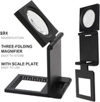 Rongon Magnifying Glass 10X Small Loupe Magnifier 4Pcs Folding Magnifiers Glass - Image 4