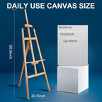 Canvas Panels 12x16 Inch 12-Pack, 10 oz Primed 100% Cotton Canvases - Image 6