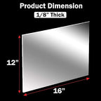 CALPALMY 1/8" Thick Clear Acrylic Sheets - Image 2