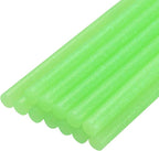uxcell Mini Hot Glue Sticks for Glue Gun 7mm x 100mm Glitter Light Green 12pcs by uxcell