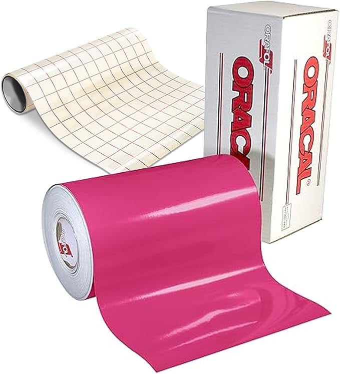 ORACAL 651 Pink Glossy Permanent Vinyl – Durable Outdoor Craft Vinyl by Orafol