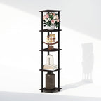 Furinno Turn-N-Tube Storage Shelves, 5-Tier Book Shelf, Corner Shelf, Toolless - Image 6