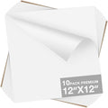 Dysania White Heat Transfer Vinyl, 10 Pack 12 x 12in White HTV Vinyl | Iron on by Dysania