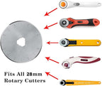 HEADLEY TOOLS 28mm Rotary Cutter Blades 10 Pack Fits Olfa, Replacement Rotary - Image 3