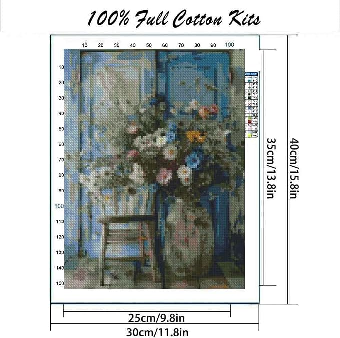 Vintage Country and Flowers Cross Stitch Kits - Image 2