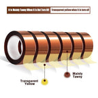 MEBMIK 6 Rolls 20mm x16m Heat Tape High Temperature Heat Resistant Tape Heat - Image 6