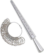 NIUPIKA Ring Sizer Measuring Tool Ring Mandrel Ring Measurer Ring Sizing Kit by NIUPIKA