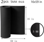 AMZQNART 2Pcs EVA Foam 5mm, Cosplay Foam Roll, 16 x 59in Black, Suitable - Image 2