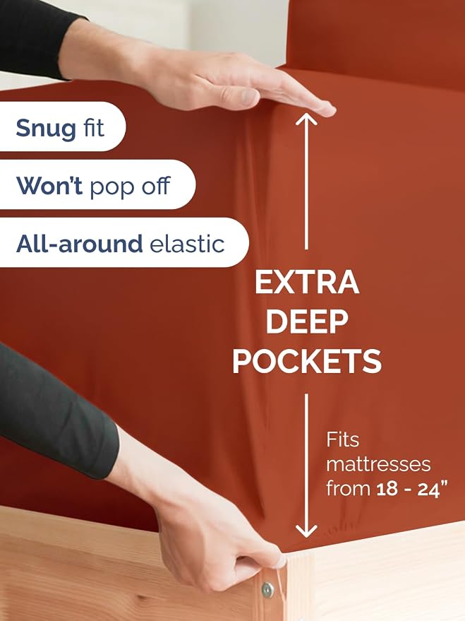 Extra Deep Twin Sheet Set - Image 3