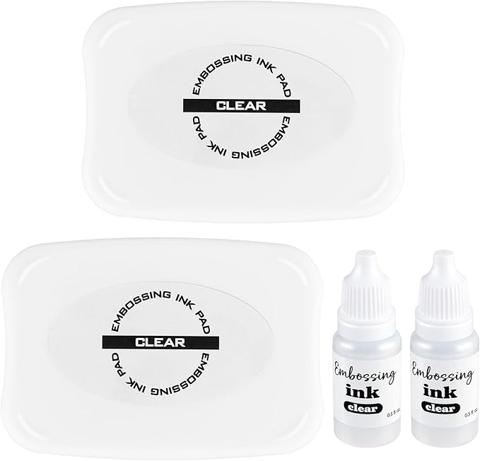 ForraFun 2 Pack 4 Inch Clear Embossing Ink Pad by Unknown