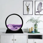Muyan Moving Sand Art Picture Sandscapes in Motion Round Glass 3D Deep Sea Sand - Image 7
