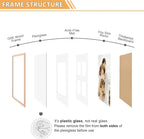 12x16 Picture Frame, OAK Wood Photo Frame 8.5x11 - Image 4