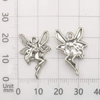 iloveDIYbeads 100g Craft Supplies Antique Silver Wings Angel Fairy Charms - Image 8