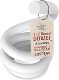 The Foamory's No Waste Full Round EVA Foam Dowel. 5mm x 2M Length. High-Density by TheFoamory